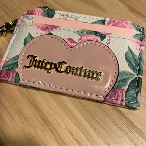 Juicy Couture moody garden cream whole lotta love card wallet!  Funky!